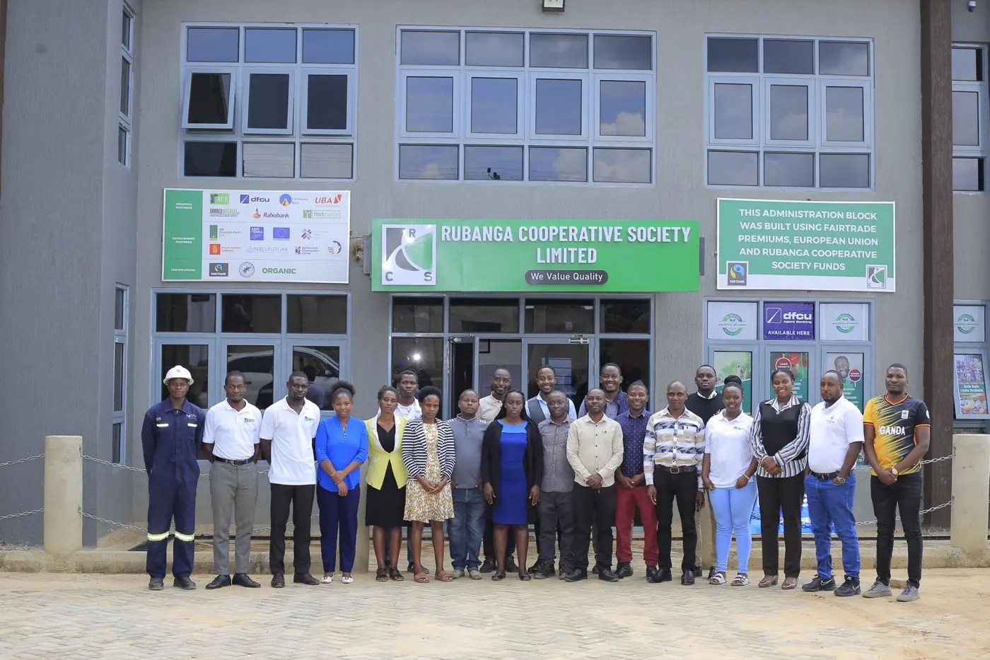 Rubanga staff members supporting cooperative impact programmes