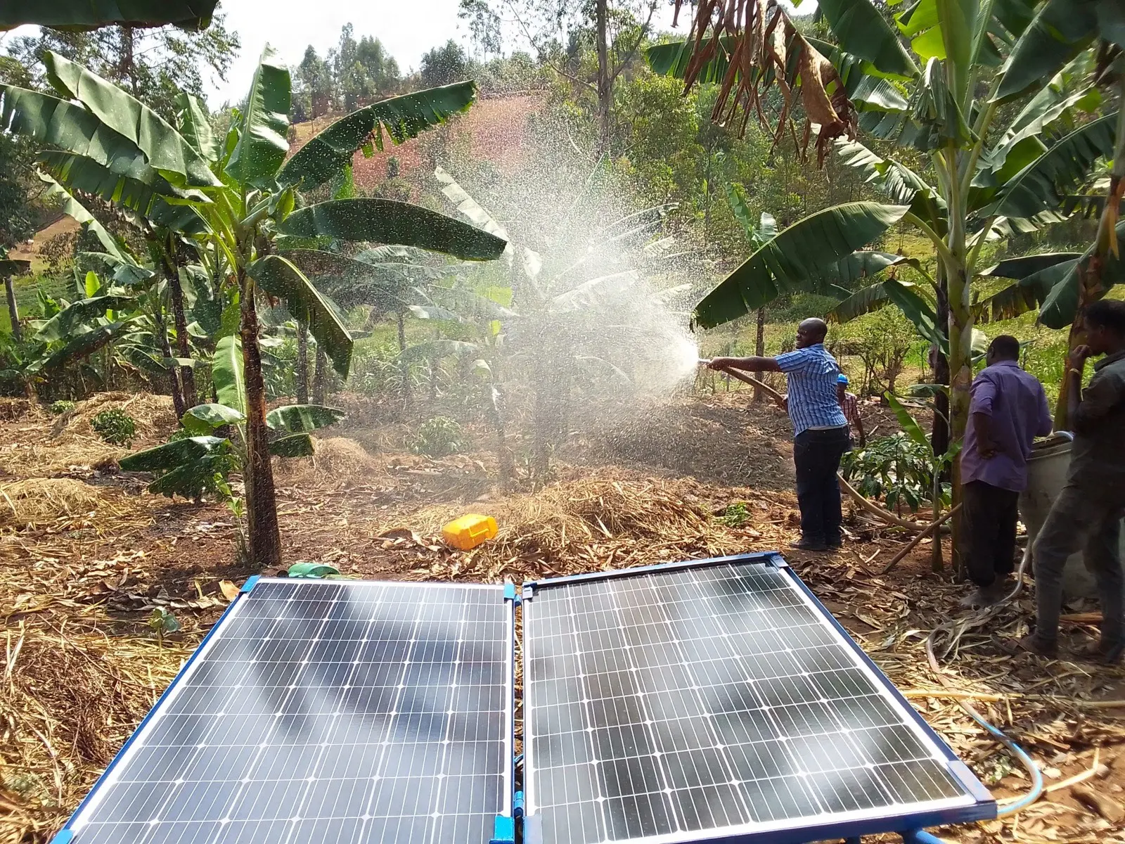Solar-powered irrigation supporting climate-smart farming at Rubanga